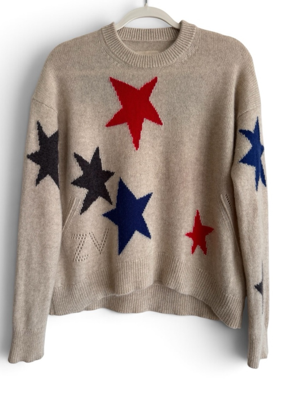 Zadig & Voltaire Markus C Star Cashmere Sweater XS